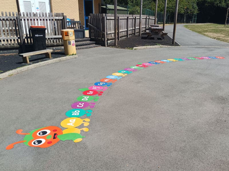 Caterpillar-a-z-Upper-and-Lowercase-Playground-Marking
