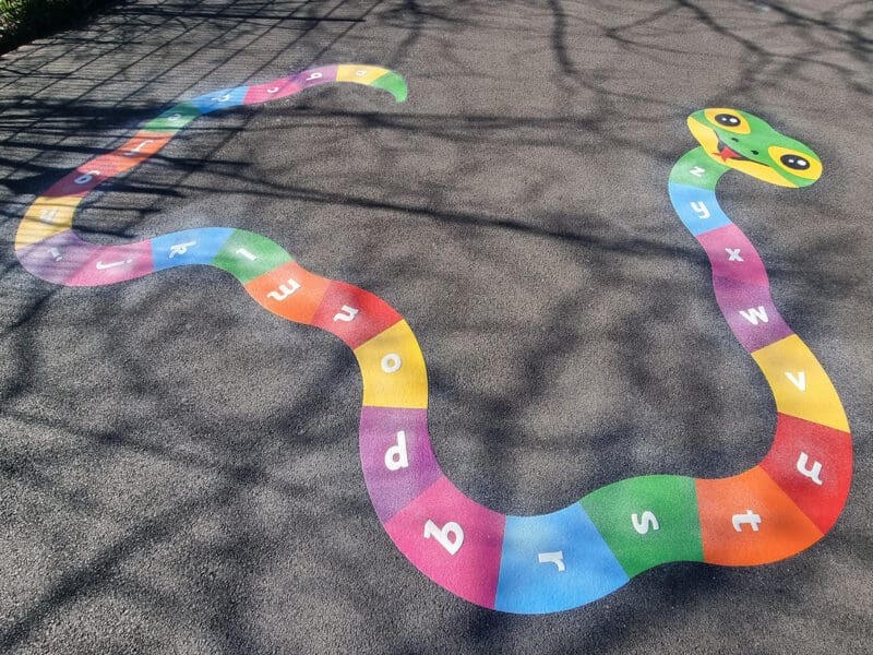 Limpsfield-CE-Infant-School-Snake-a-z-Lowercase-Playground-Marking-2