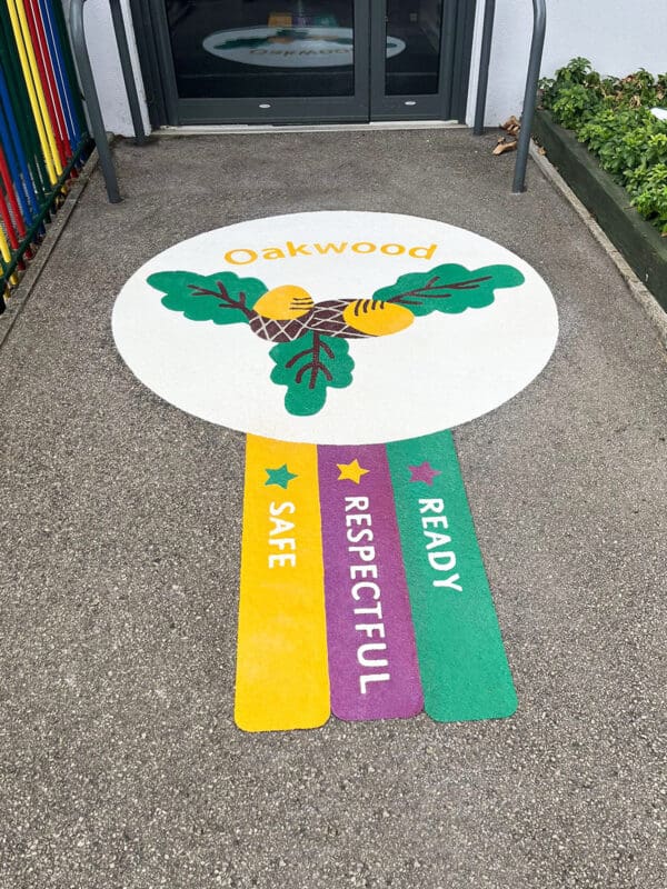 Oakwood-Infant-and-Nursery-School-Logo-Playground-Marking