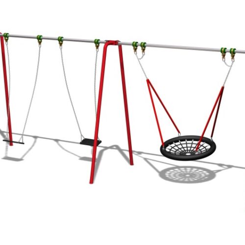 2 swings and basket