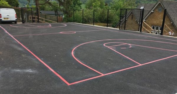 Playground Marking Basketball Court