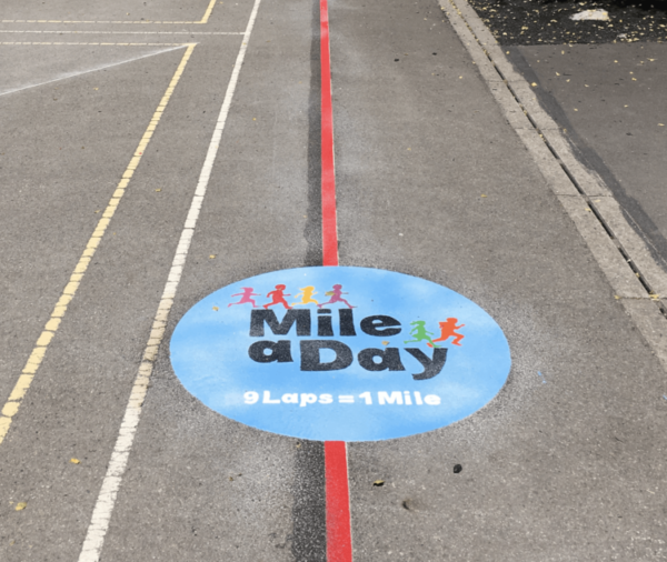 Playground Marking Mile a Day Line
