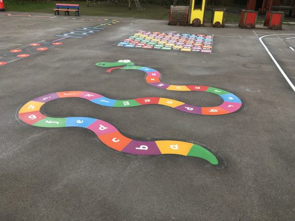 Snake a-z Lowercase Playground Marking