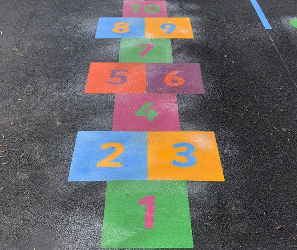 Solid Hopscotch 300mm Playground Marking