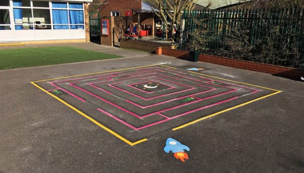 Space Maze Playground Marking