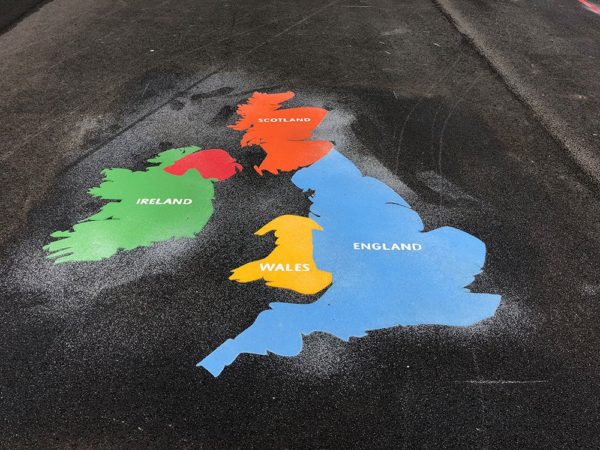 UK Map Playground Marking