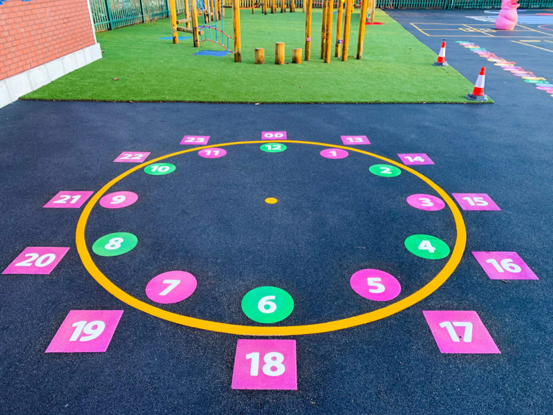 24 Hour Clock Playground Marking