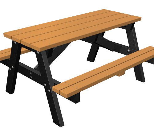 A Frame Recycled Plastic Picnic Table