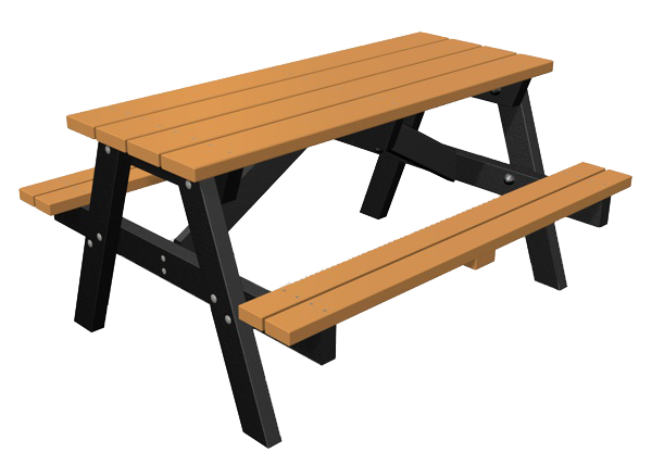 A Frame Recycled Plastic Picnic Table