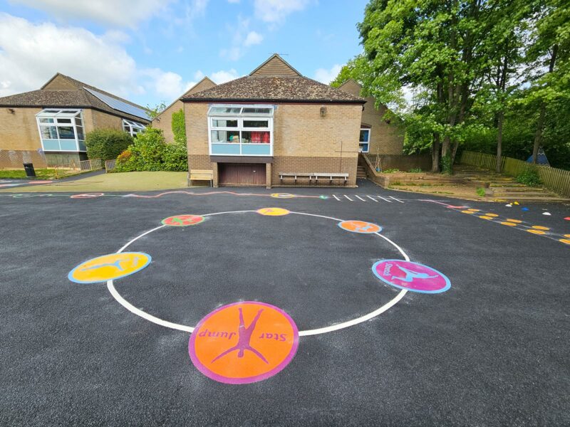 Active-Sport-Circuit-Playground-Marking-Charlbury-Primary