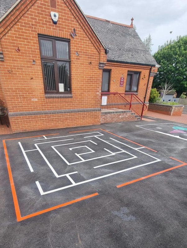 All-Saints-Primary-School-Square-Maze-Playground-Marking