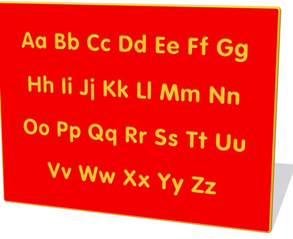 Alphabet Upper and Lower Case Play Panel