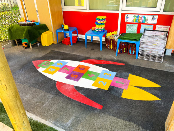 Bishopton-Primary-School-Rocket-Hopscotch-Playground-Marking