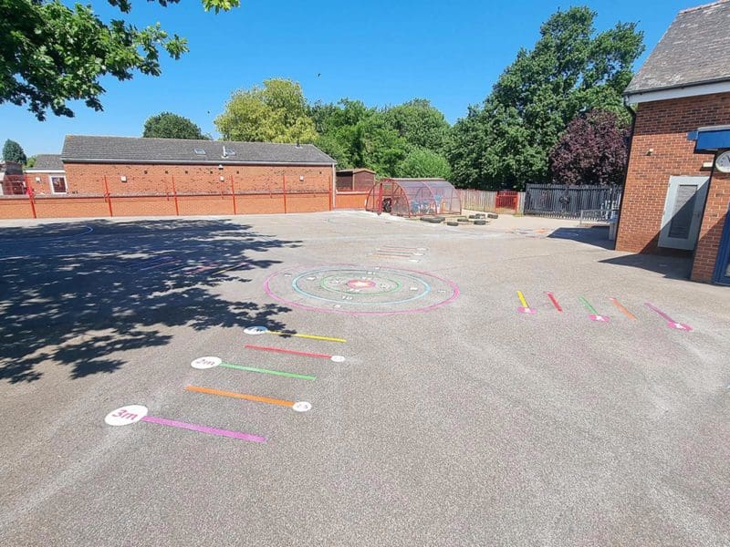 Castledyke-Primary-School-4-Way-Target-Playground-Marking