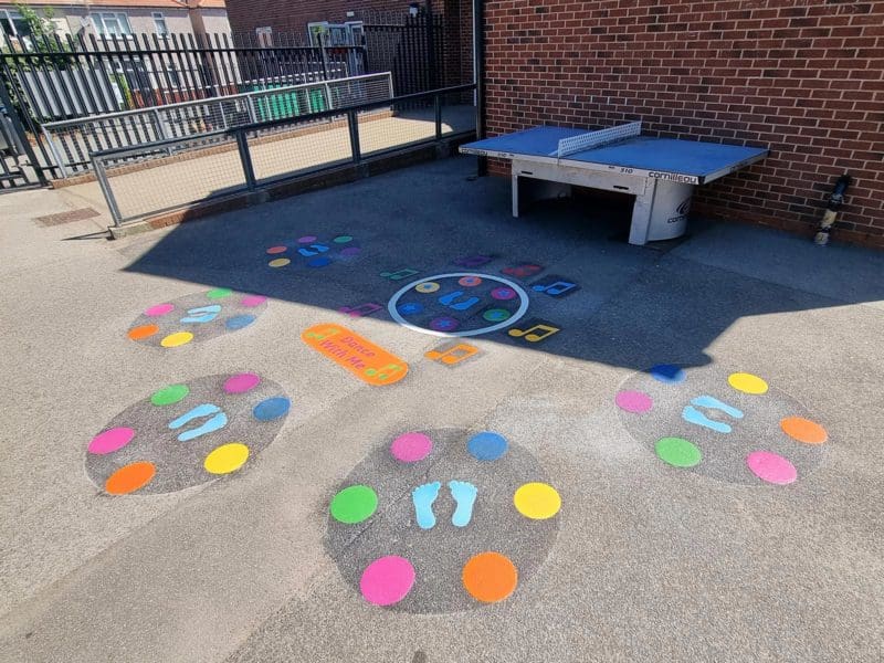 Castledyke-Primary-School-Dance-With-Me-5-Stations-Playground-Marking