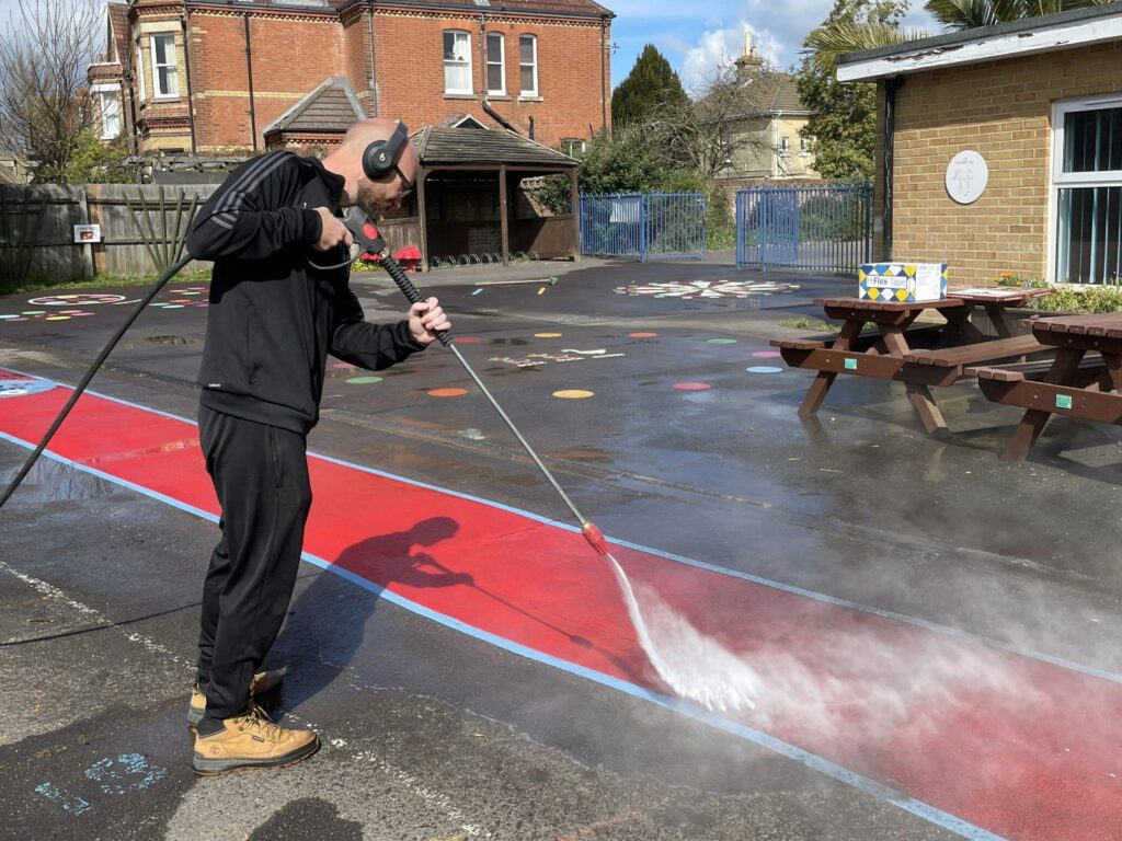 Cleaning-Playground-Markings