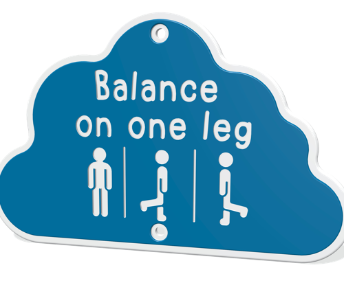 Daily Active Balance on One Leg Activity Cloud Play Panel