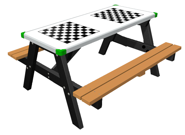 Game Board Table Double Draughts
