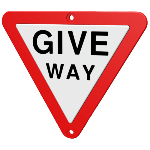 Give Way Street Sign Play Panel