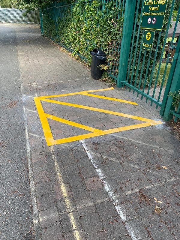 Hatched-Area-Road-Markings