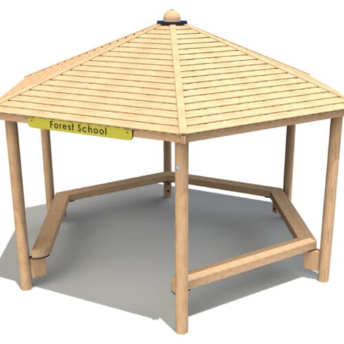 Hexagonal-Shelter-with-Seats