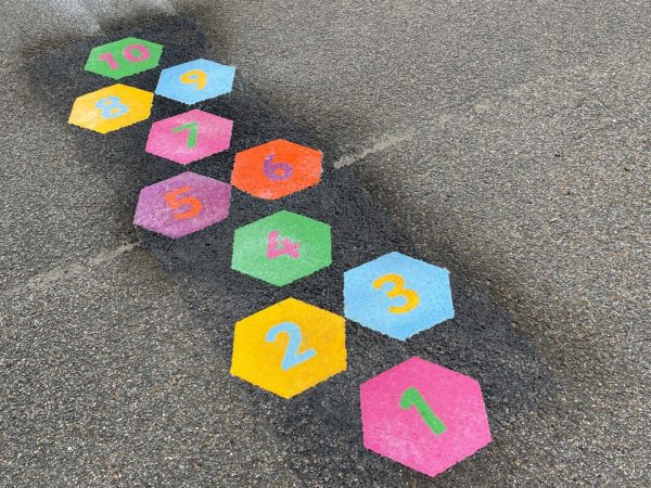 Hexagon-Hopscotch-Playground-Marking