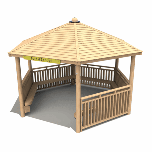 Hexagonal-Shelter-with-Infills-and-Seats