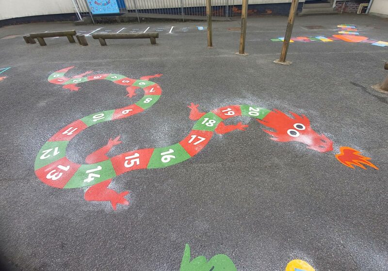 Llanllyfni-School-0-20-Dragon-Playground-Marking-2