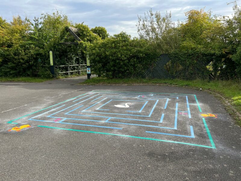London-Wetland-Centre-Custom-Maze-Playground-Marking