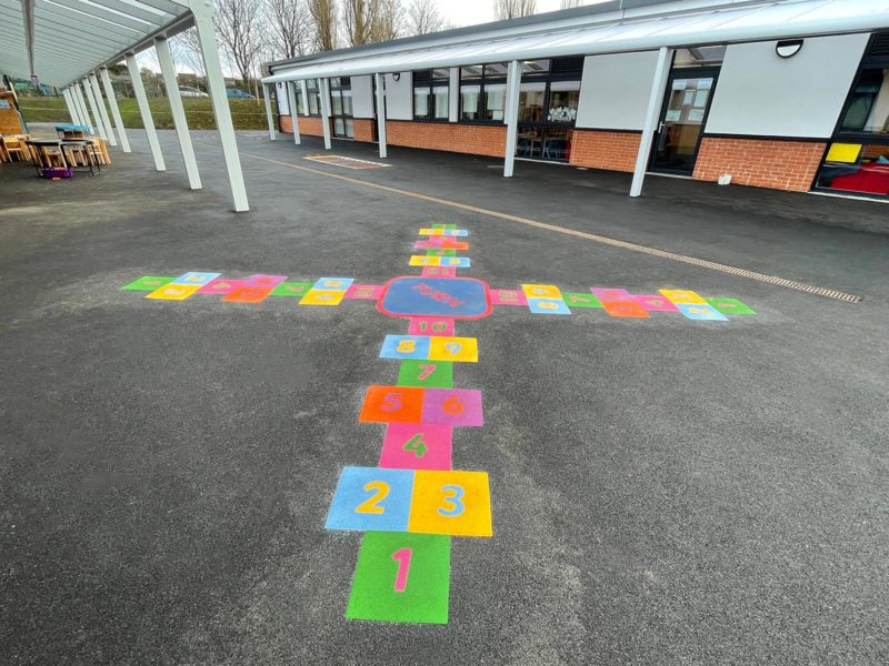 Perry-Court-4-Way-Hopscotch-Playground-Marking-2