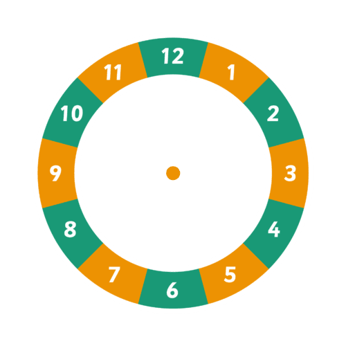 Playground-Marking-12-Hour-Clock