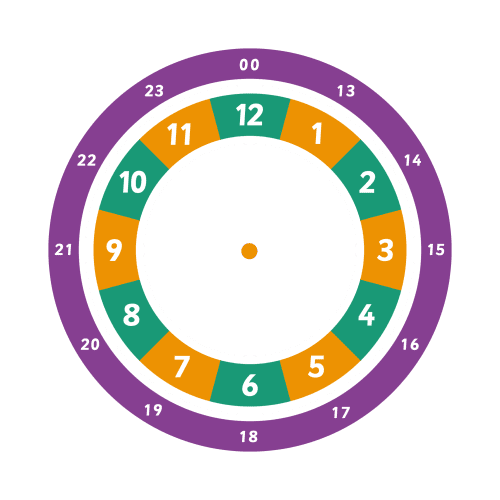 Playground-Marking-24-Hour-Clock