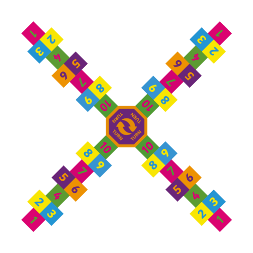 Playground-Marking-4-Way-Hopscotch-400mm