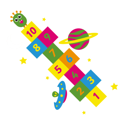 Playground-Marking-Alien-Hopscotch