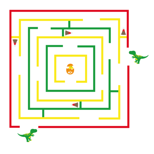 Jurassic Maze Playground Marking