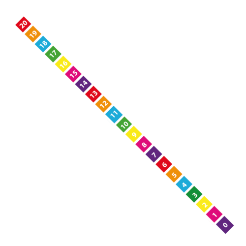 Playground-Marking-Number-Ladder-0-20-Solid