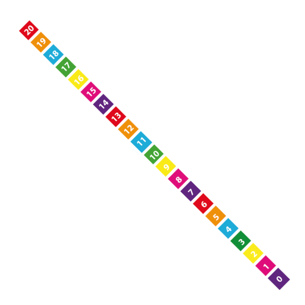 Playground-Marking-Number-Ladder-0-20-Solid