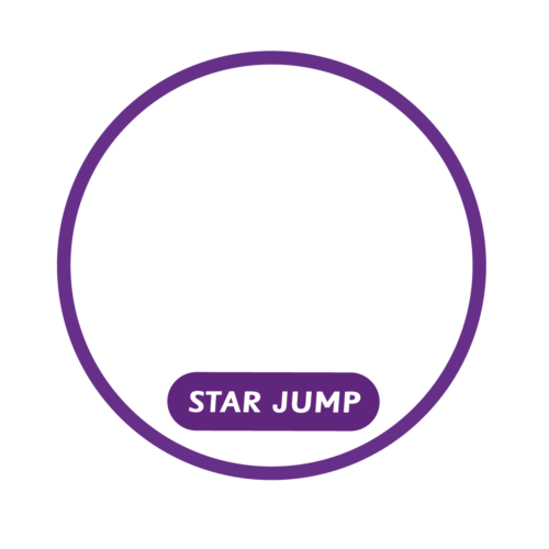 Playground Marking Star Jump Active Spot Outline