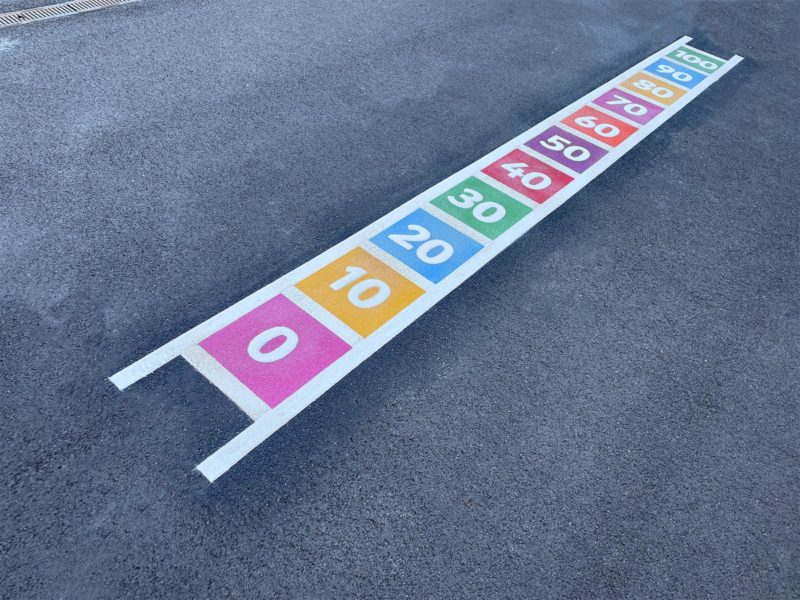 Queensgate-Primary-10-Times-Table-Number-Ladder-Playground-Marking