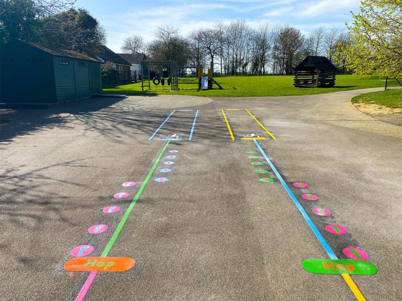 Rayne-Primary-School-Race-Trail-Playground-Marking