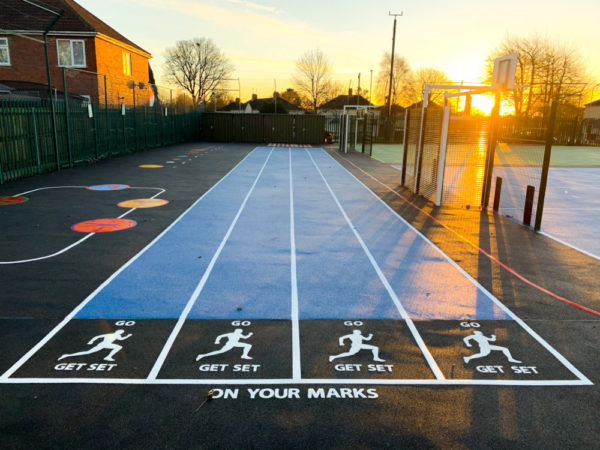 Running Track Playground Marking