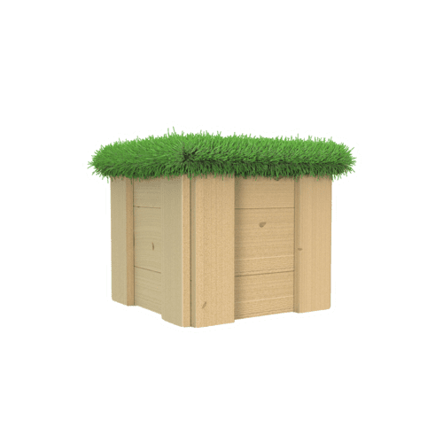 Small-Movable-Artificial-Grass-Topped-Seat