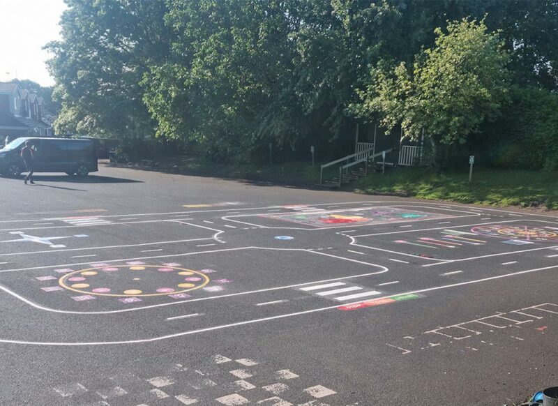 St-Nicholas-CE-First-School-Fun-and-Active-Roadway-Playground-Marking-Small-2