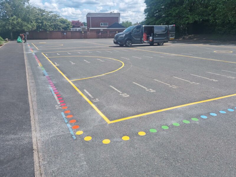 St-Nicholas-CE-First-School-Mile-a-Day-Dots-Playground-Marking-Small-2