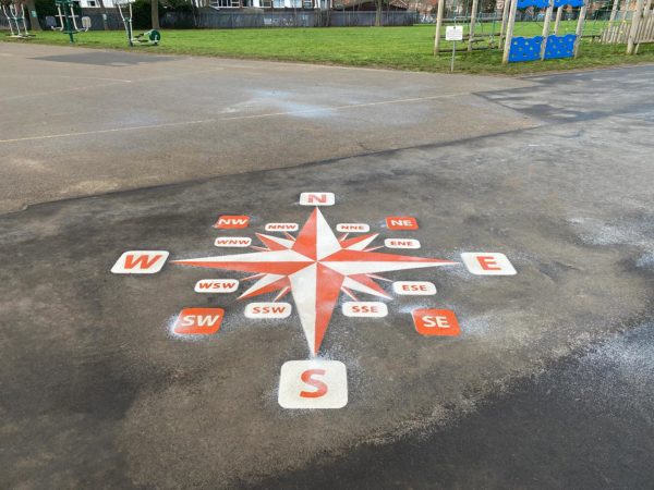 The-Meads-Primary-16-Point-Compass-Playground-Marking