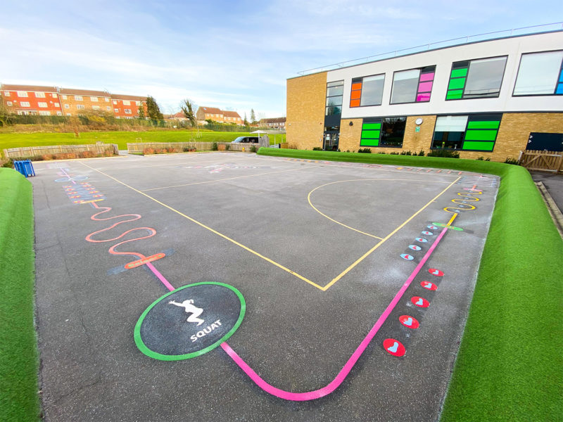 Weald-Rise-Primary-School-Playground-Marking-Middlesex