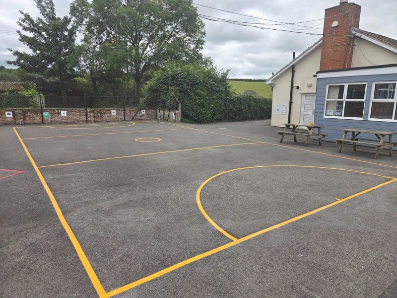 Weare-Academy-First-School-Small-Netball-Court-Playground-Marking