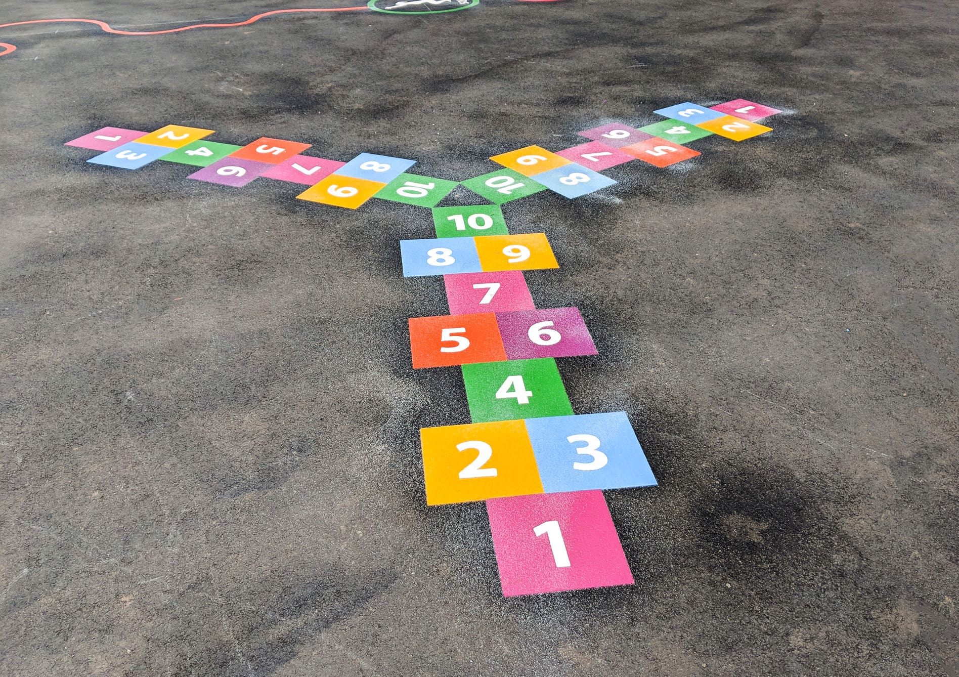 Hopscotch Playground Markings for Schools Thermoplastic