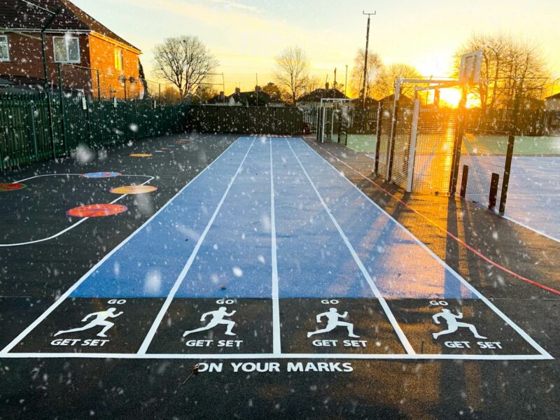 Whitgreave-Primary-School-Running-Track-Playground-Marking-West-Midlands
