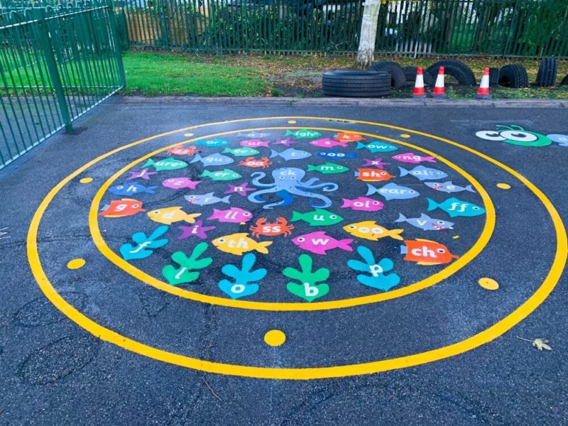 Whitgreave-Primary-School-Under-the-Sea-Phonics-Playground-Marking-West-Midlands